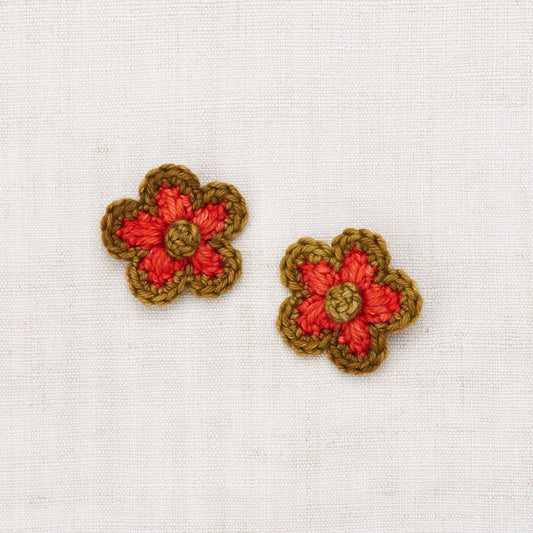 女童棕色花朵发夹