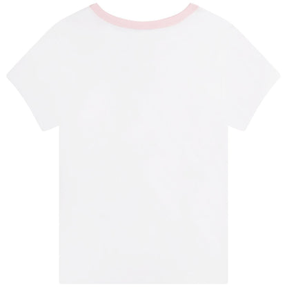 女童白色Logo T恤