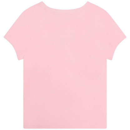女童粉色Logo T恤