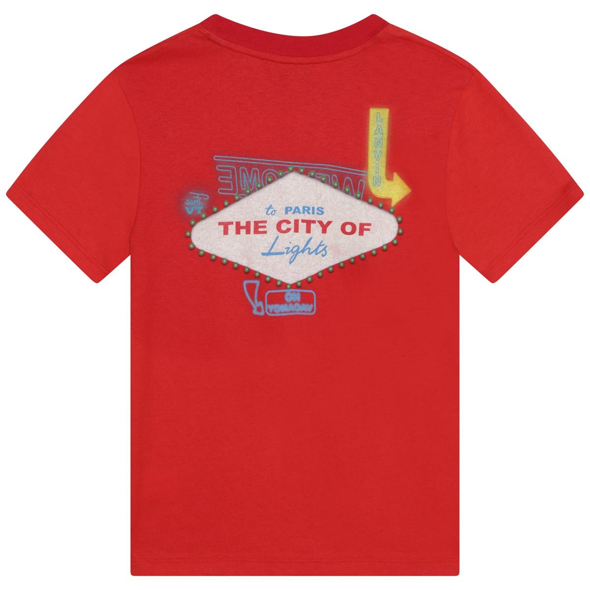 女童红色Logo T恤