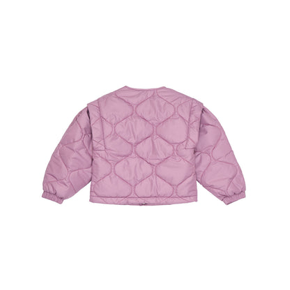 女童丁香紫棉服