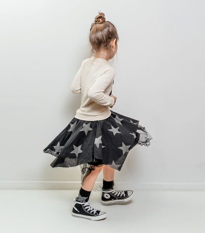 Girls Natural Falling Star Flowy Dress
