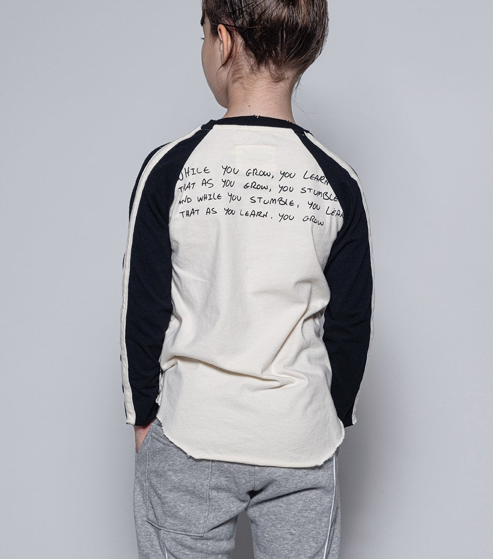 儿童白色骷髅印花棉T恤