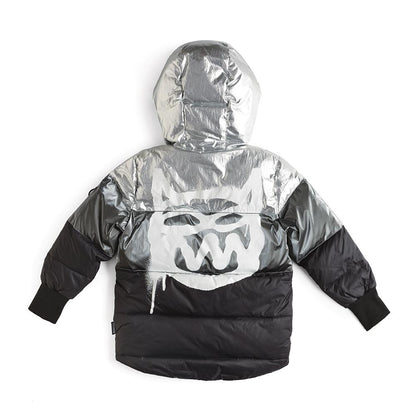 儿童黑色羽绒外套