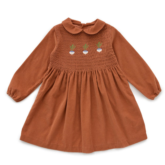 Girls Autumnal Peter Pan Collar Dress