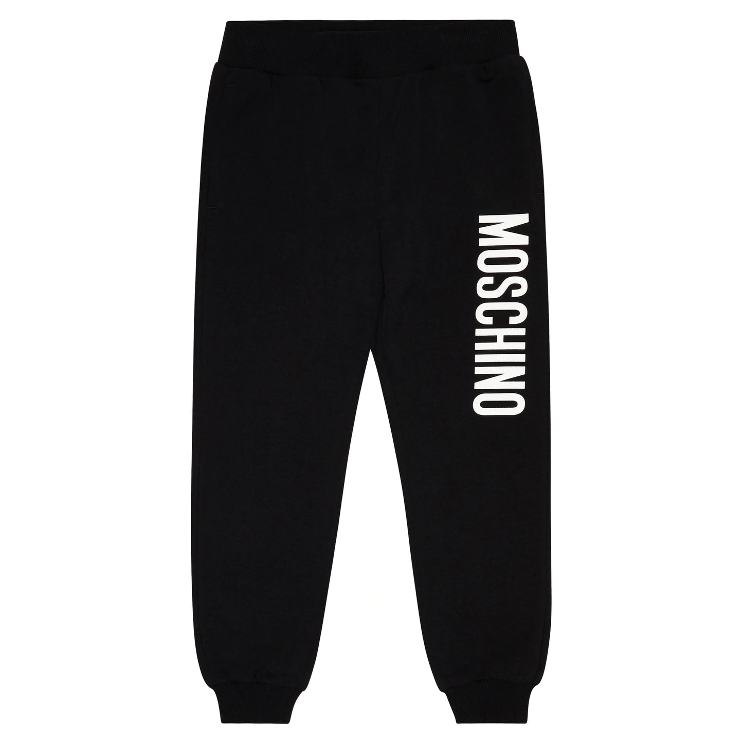 儿童黑色Logo棉长裤