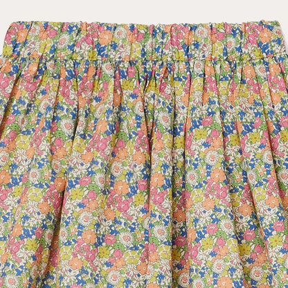 女童彩色碎花短裙