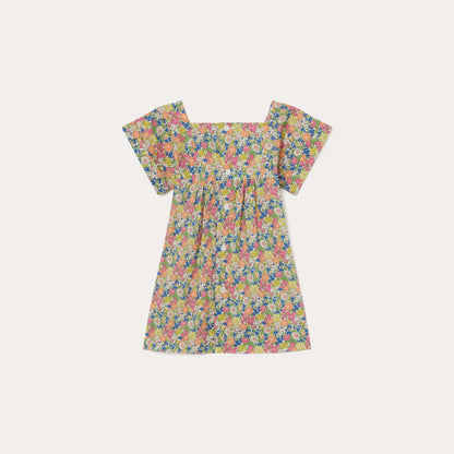 女婴彩色碎花连衣裙
