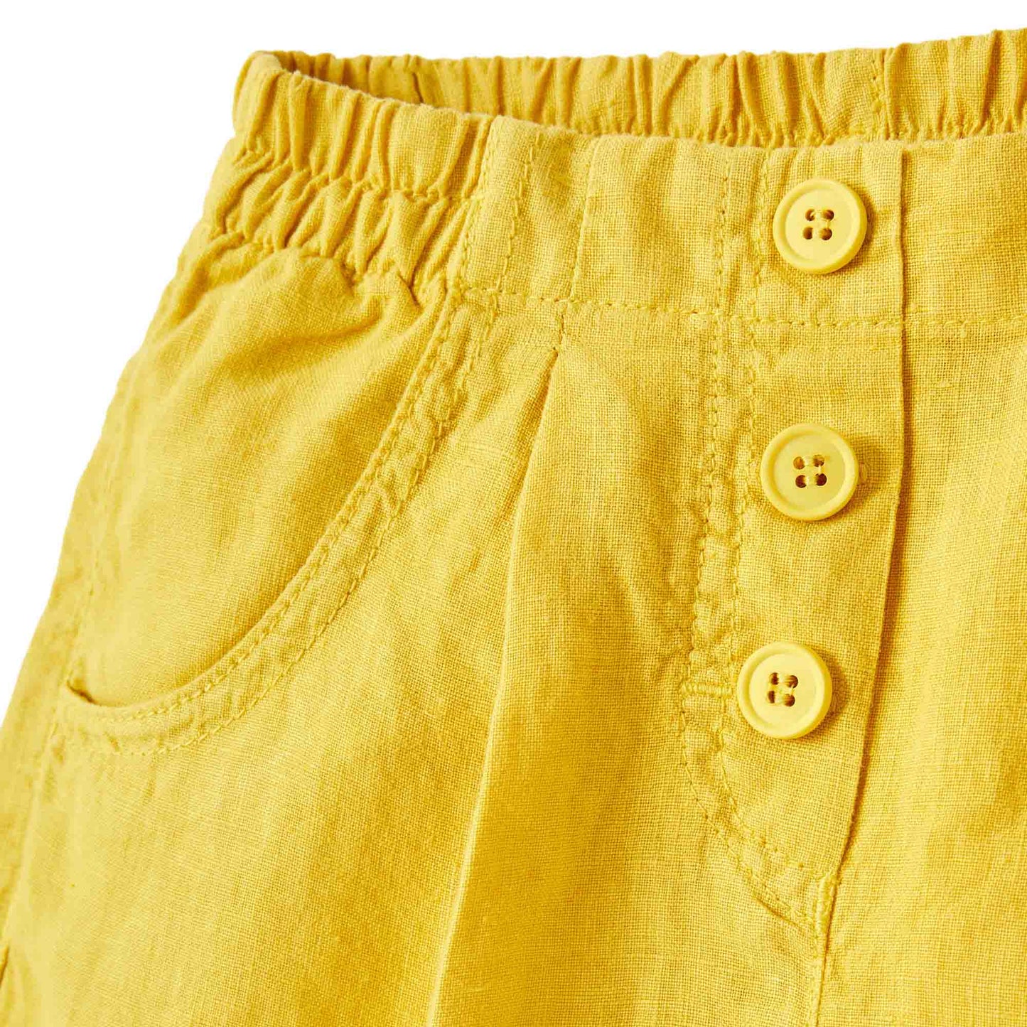 女童黄色短裤