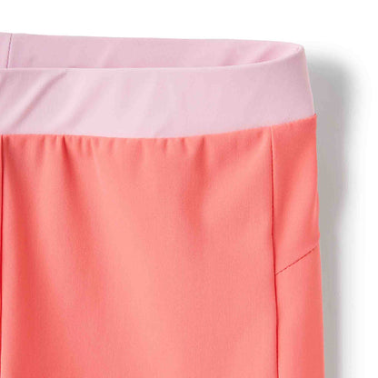 女童粉色运动长裤