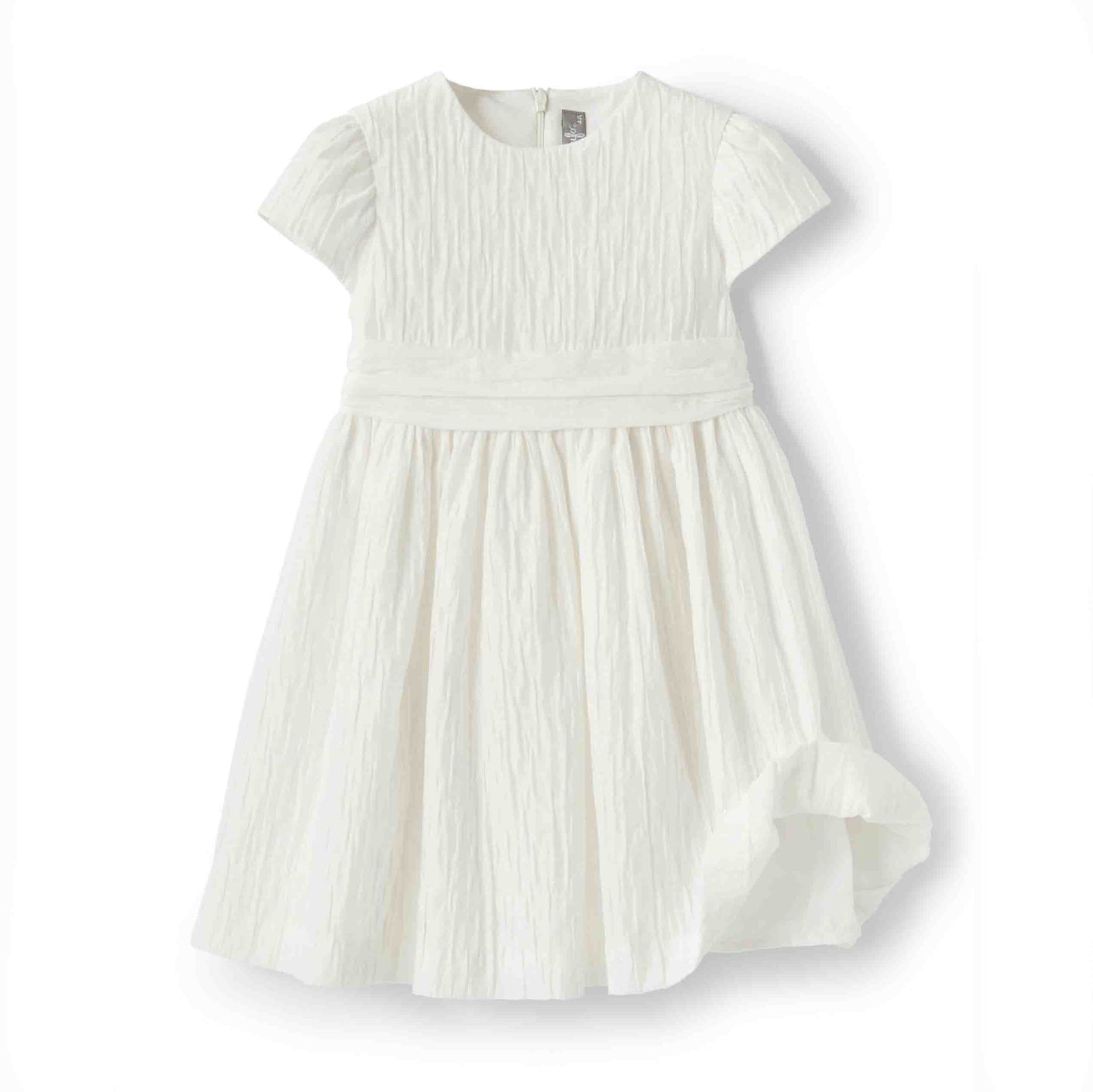 女童白色棉连衣裙