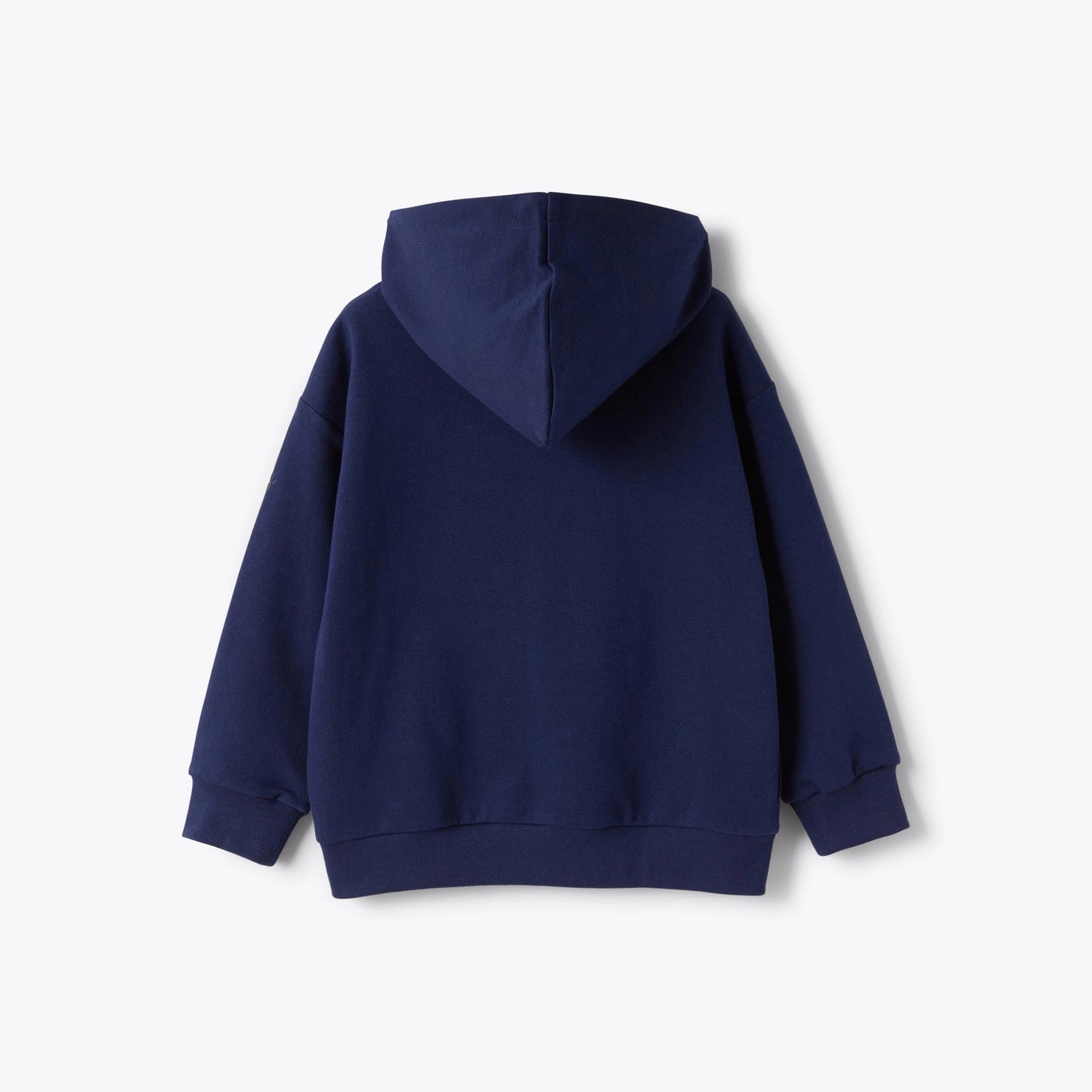 男童蓝色印花拉链夹克