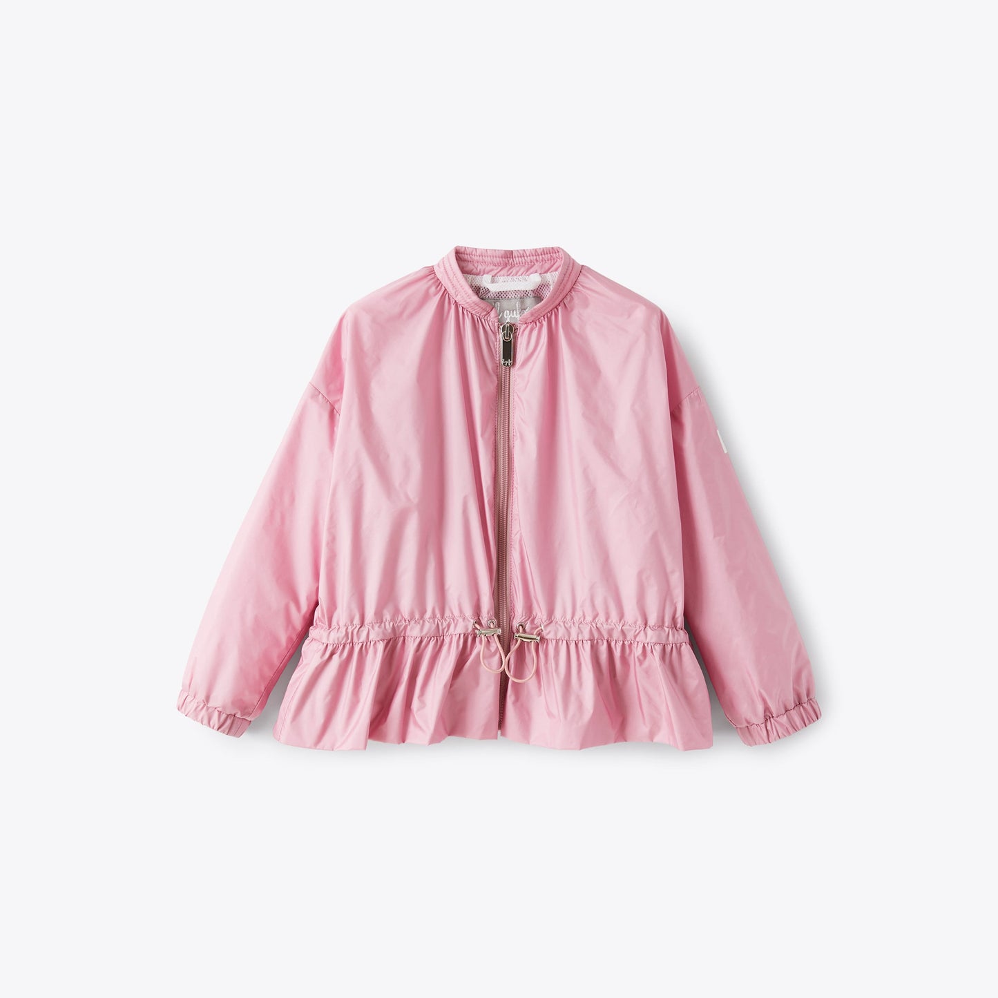 女童粉色拉链夹克
