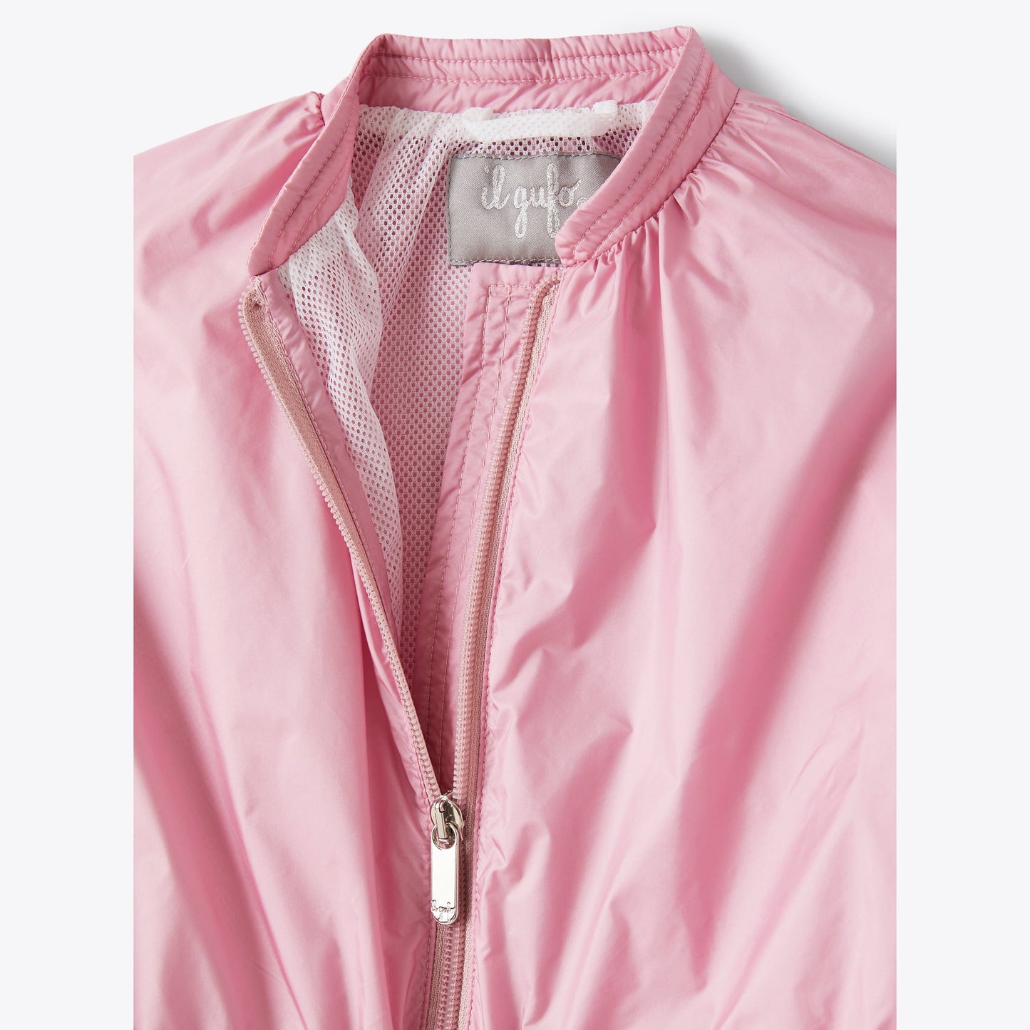 女童粉色拉链夹克