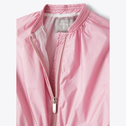 女童粉色拉链夹克