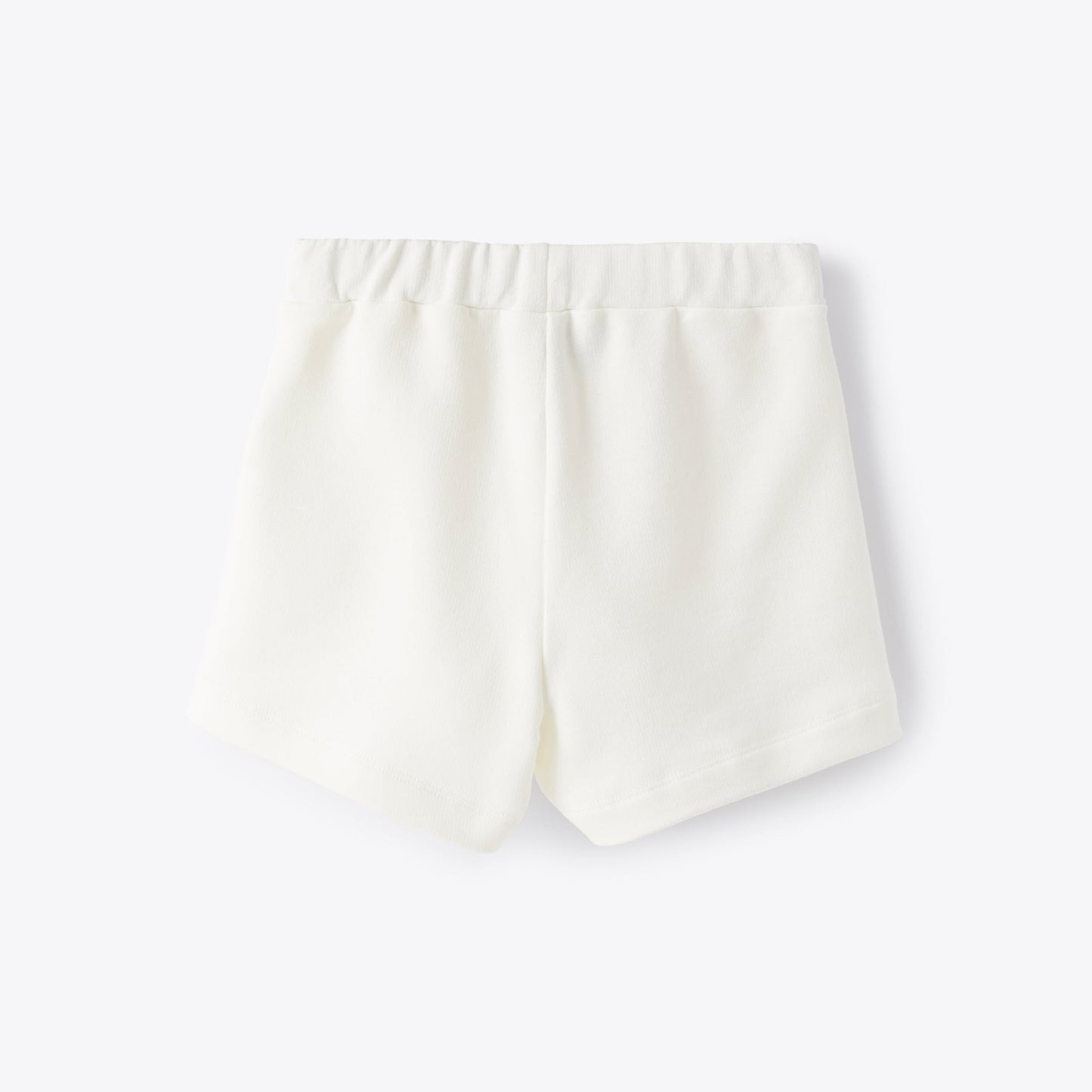 女童白色"IG"棉短裤