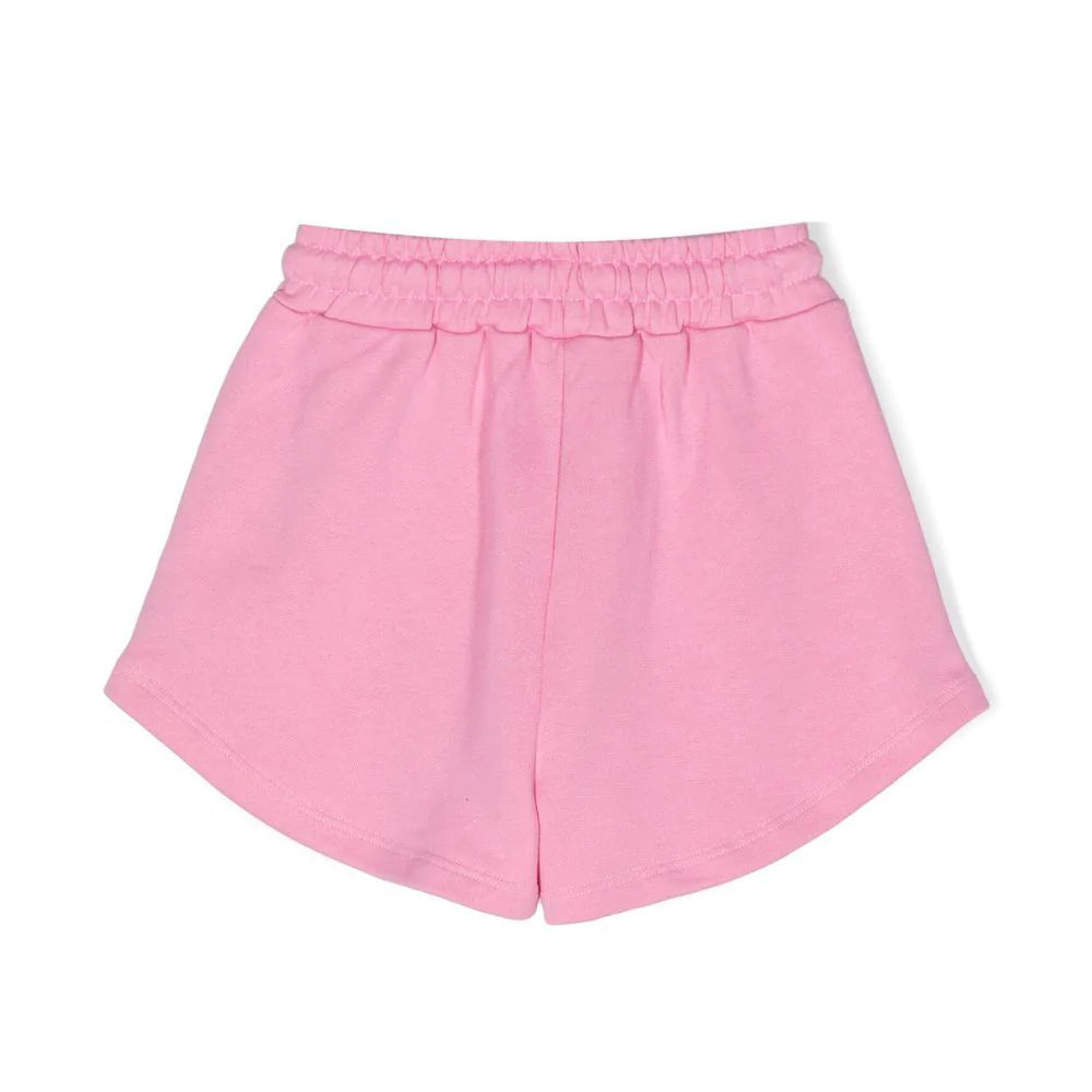 女童粉色Logo棉短裤