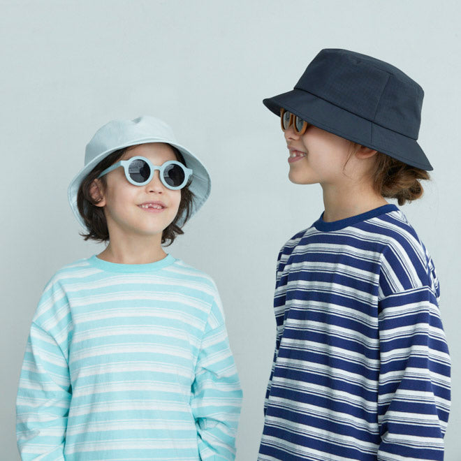 儿童藏青色Logo棉T恤