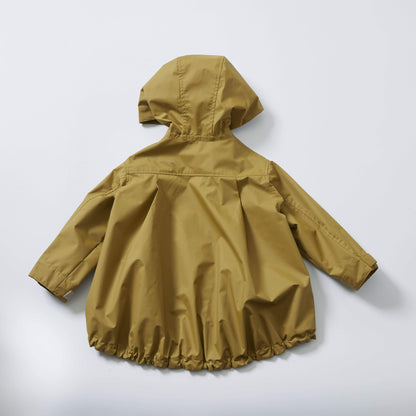 儿童棕色连帽夹克