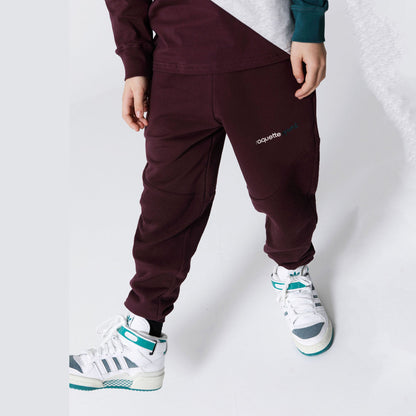 儿童紫色棉长裤