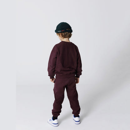 儿童紫色棉长裤