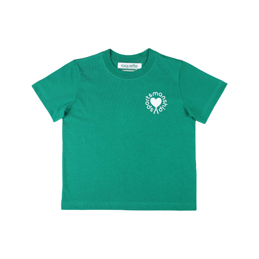 儿童绿色Logo棉T恤