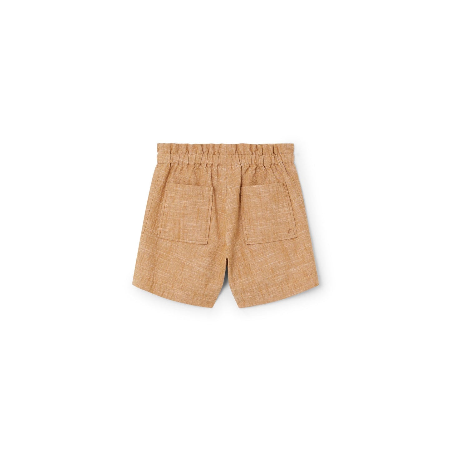 儿童棕色棉短裤