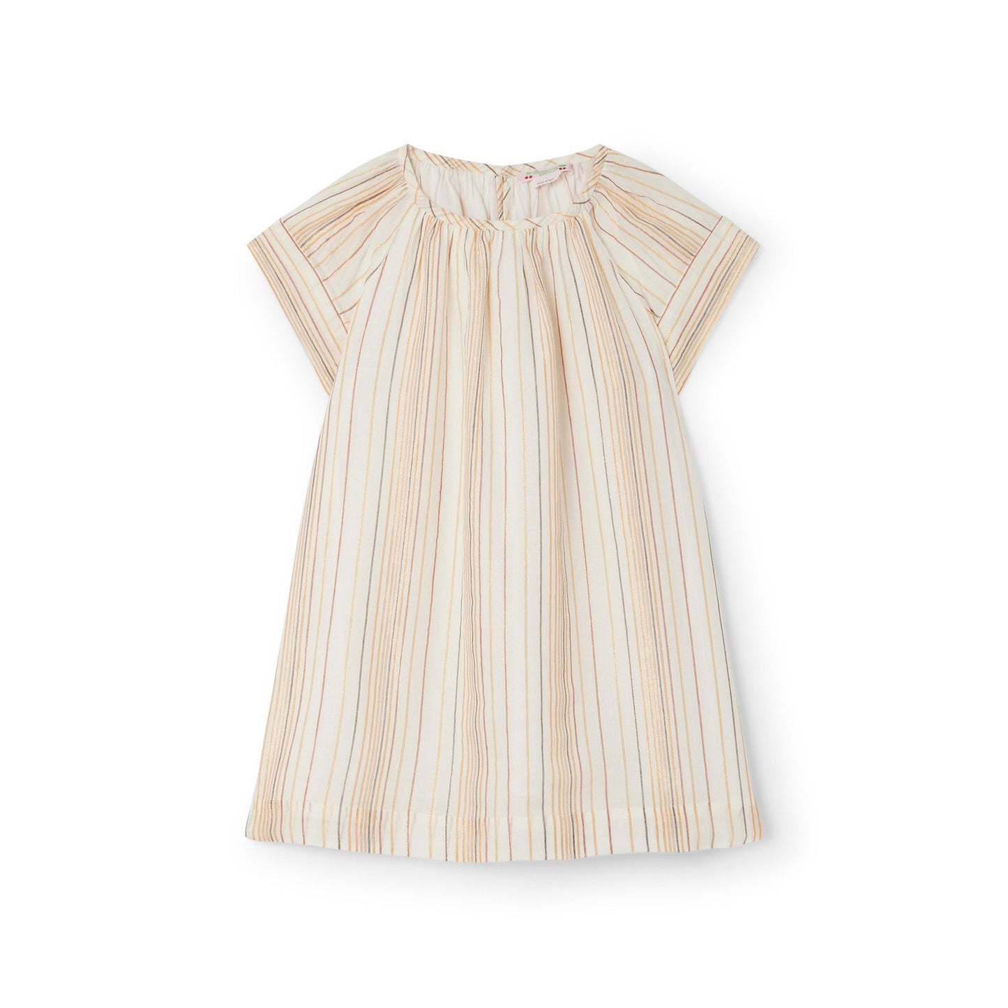 女童白色棉连衣裙