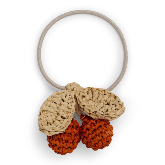 女童橙色樱桃发圈