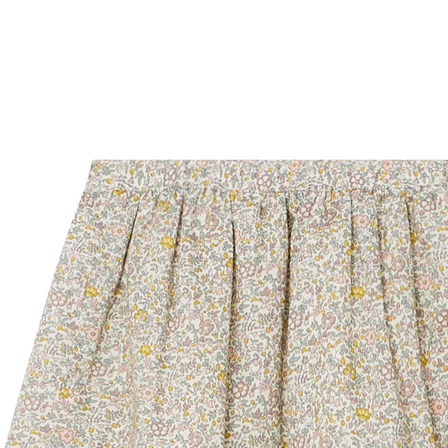 女童黄色碎花短裙