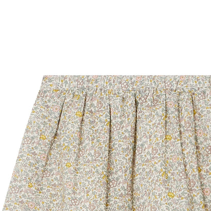 女童黄色碎花短裙