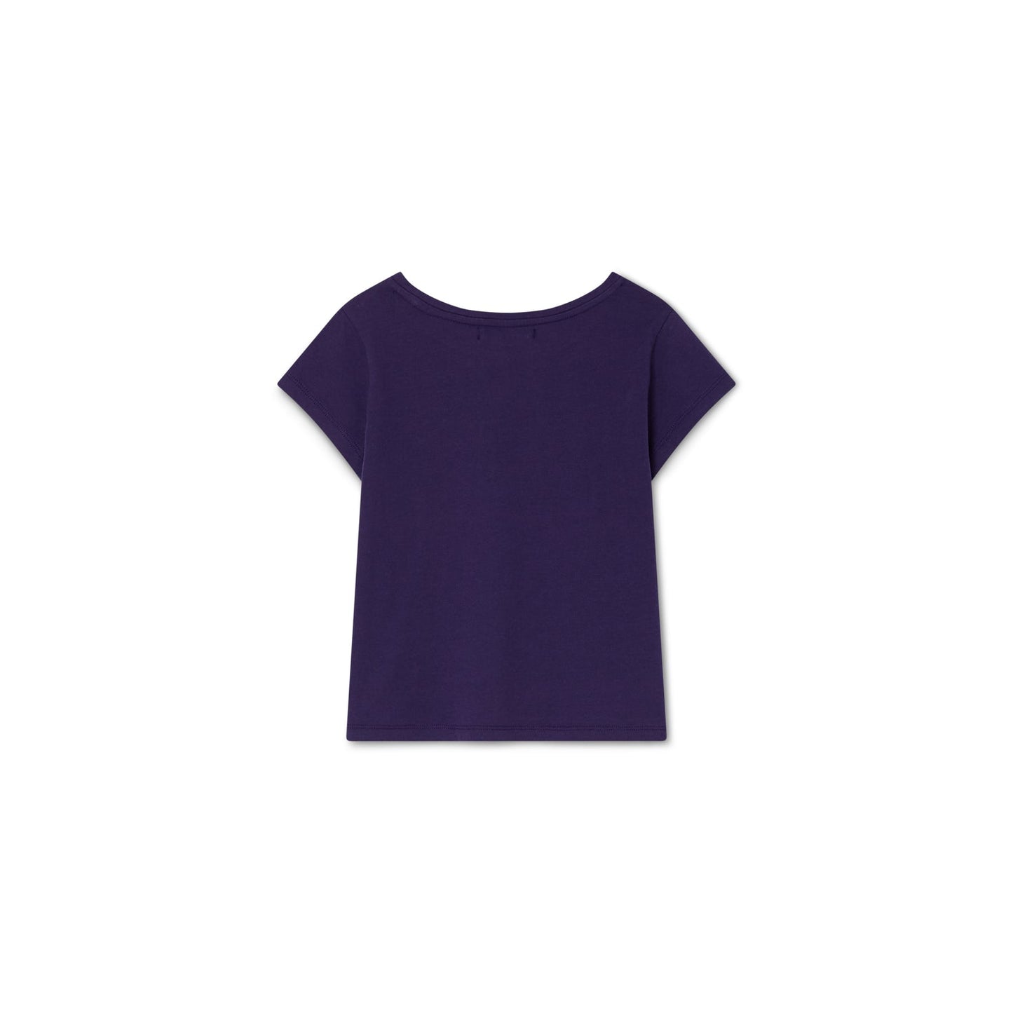儿童靛蓝色棉T恤