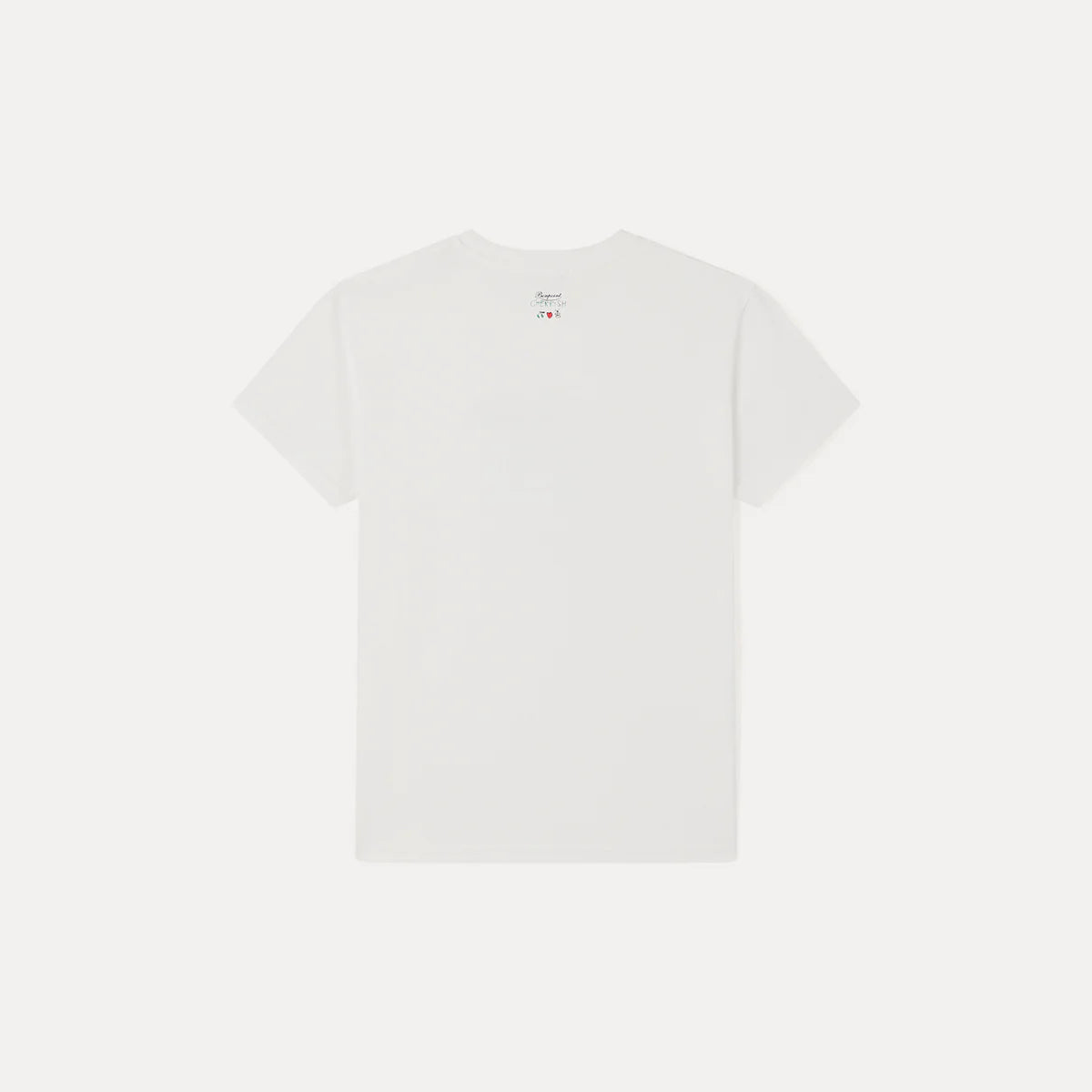 女士白色Logo棉T恤