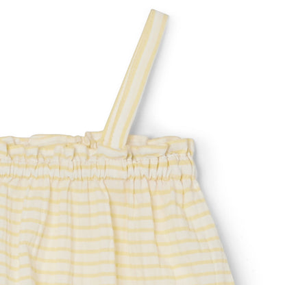 女婴黄色条纹上衣