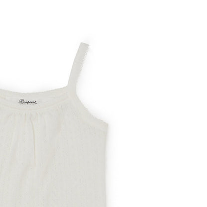 女婴白色棉连体衣