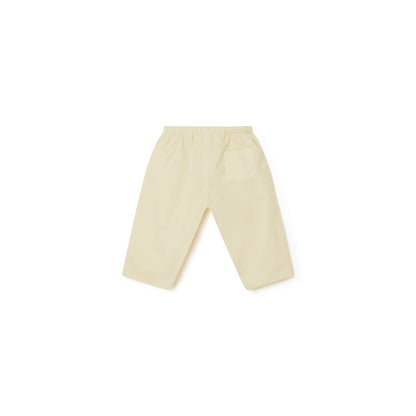 婴儿黄色棉长裤