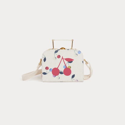 女童白色Logo手提包
