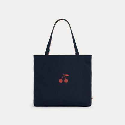 女童彩色碎花Logo手提包