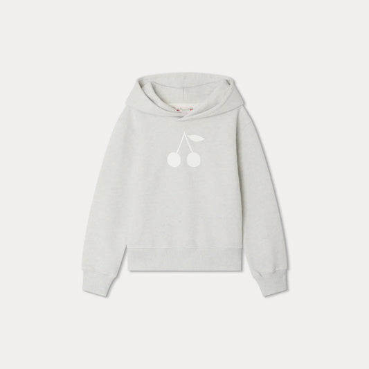 女童灰色Logo连帽卫衣