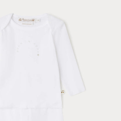 婴儿白色棉套装