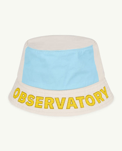 儿童白色Logo棉渔夫帽