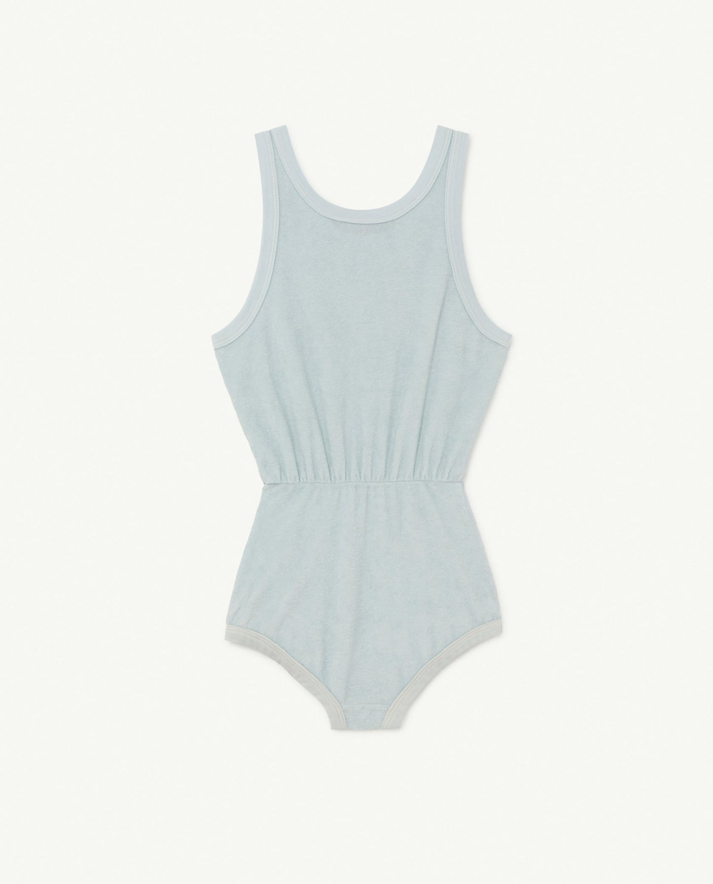 女童蓝色印花棉连体裤