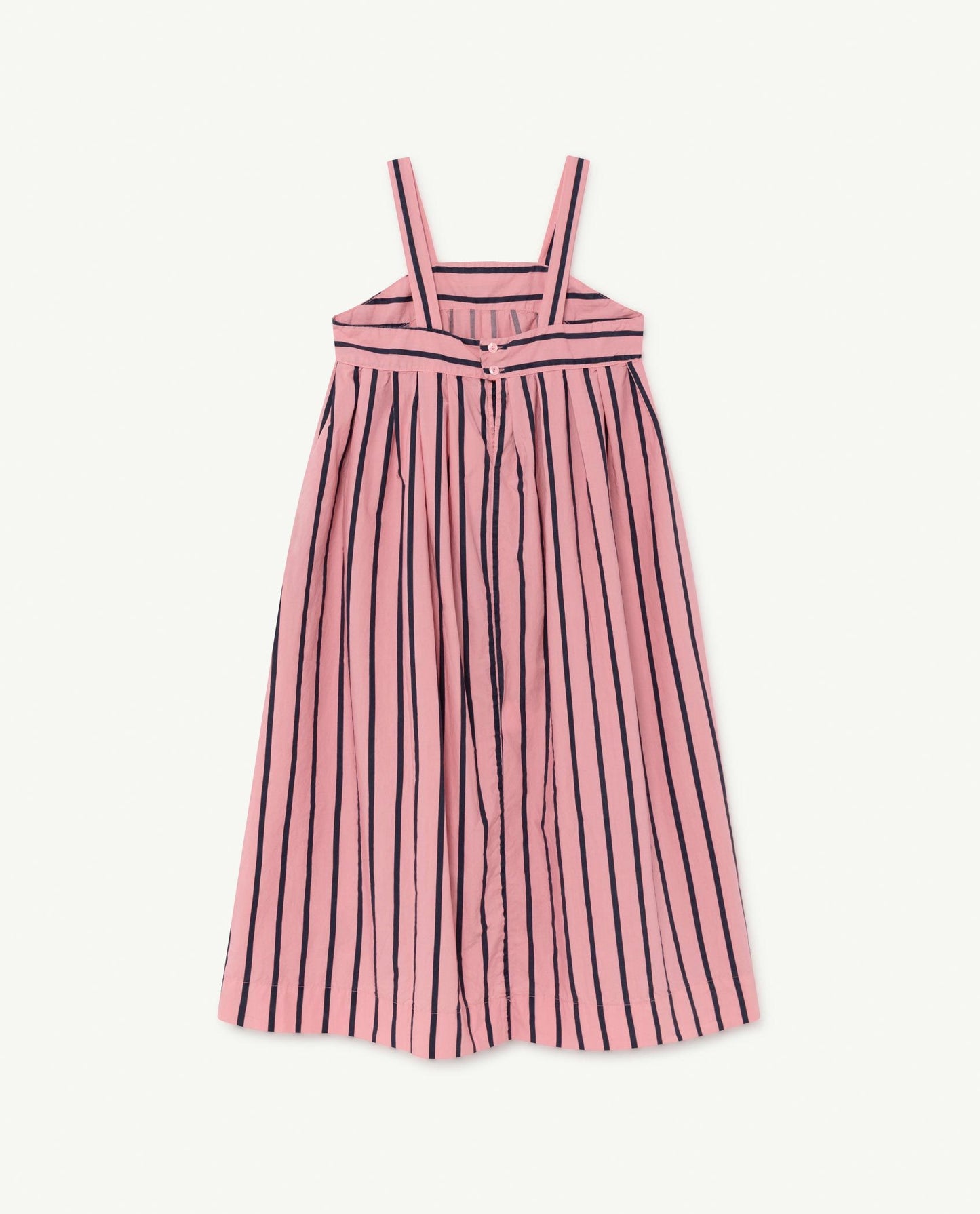 Girls Pink Stripe Cotton Dress