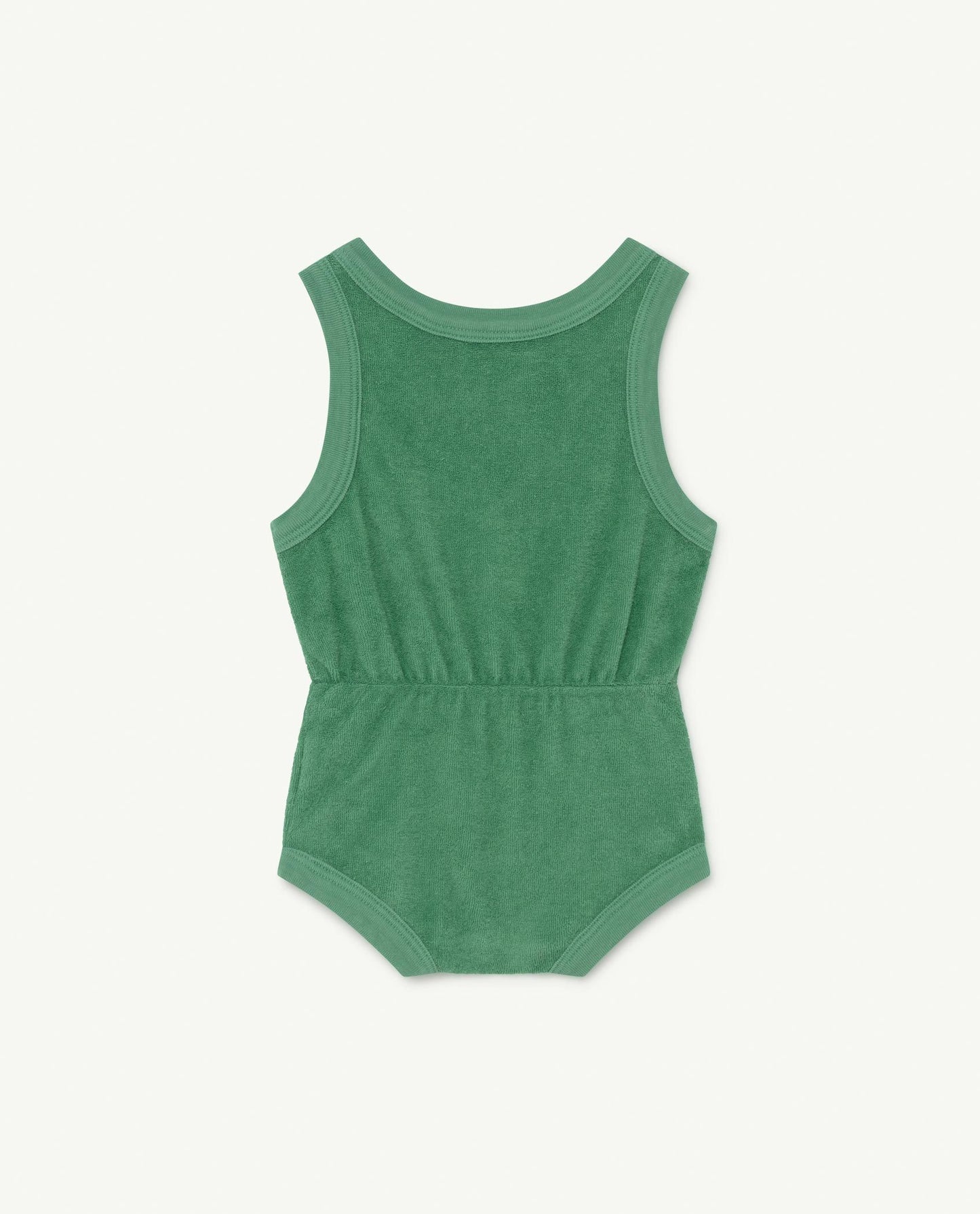 Baby Boys & Girls Green Dolphin Cotton Jumpsuit