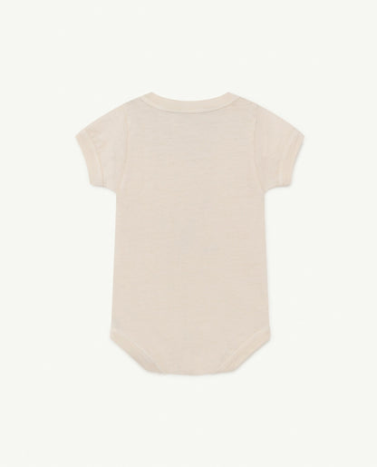Baby Boys & Girls White Bird Cotton Babysuit
