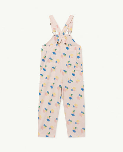 女童白色印花连体裤