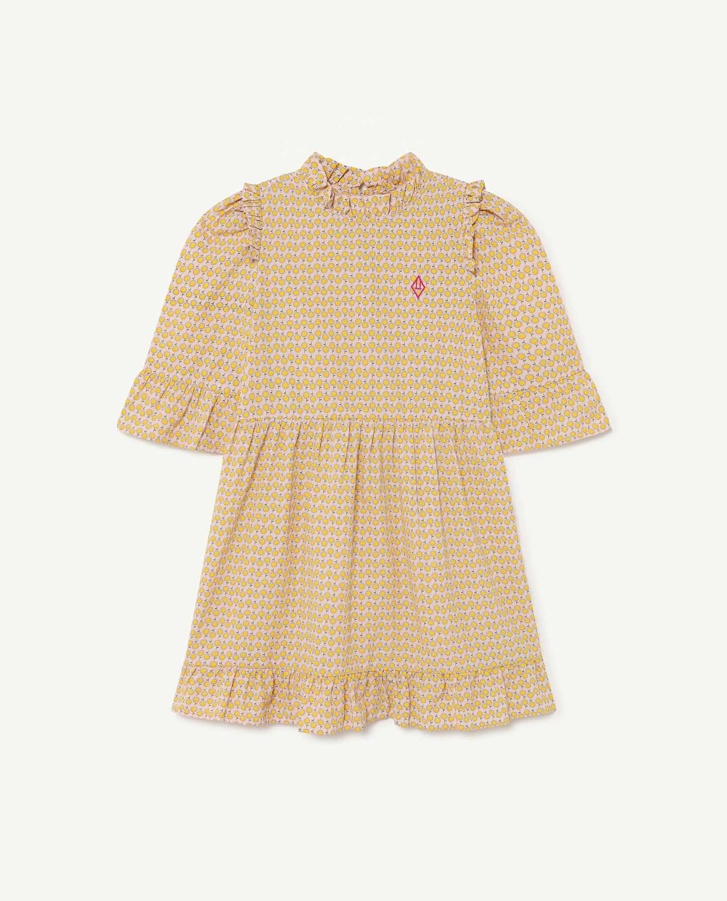 Girls Pink Flowers Dress