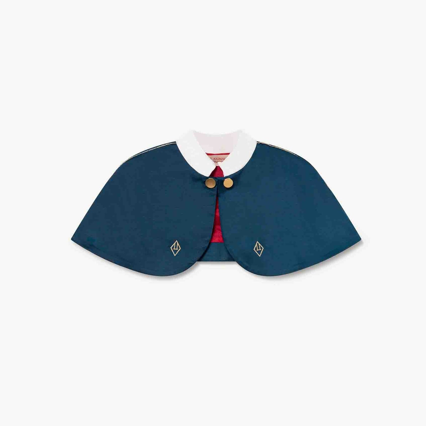 女童蓝色Logo披肩