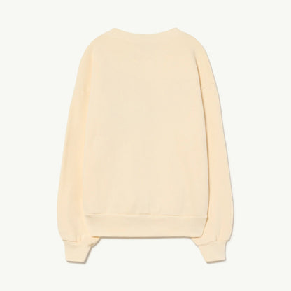 儿童白色小鸟棉卫衣