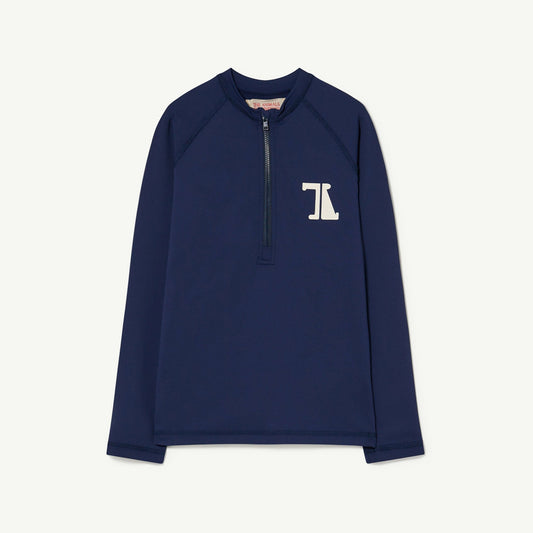 儿童深蓝色游泳上衣